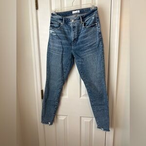 Loft Curvy High Waist Skinny Ankle Jeans Size 28/6